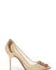 Manolo Blahnik Manolo Blahnik Hangisi Crystal Buckle Mesh Pointed Toe Pump - 3