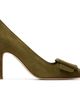 Manolo Blahnik Manolo Blahnik Khaki Maysalepump 90 Heels - 1