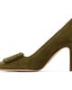 Manolo Blahnik Manolo Blahnik Khaki Maysalepump 90 Heels - 3