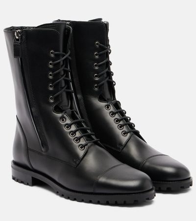 Manolo Blahnik Manolo Blahnik Lugata leather combat boots