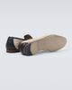 Manolo Blahnik Manolo Blahnik Mario leather-trimmed raffia-effect loafers - 7