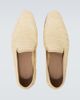 Manolo Blahnik Manolo Blahnik Mario leather-trimmed raffia loafers - 4