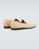 Manolo Blahnik Manolo Blahnik Mario leather-trimmed raffia loafers - 6