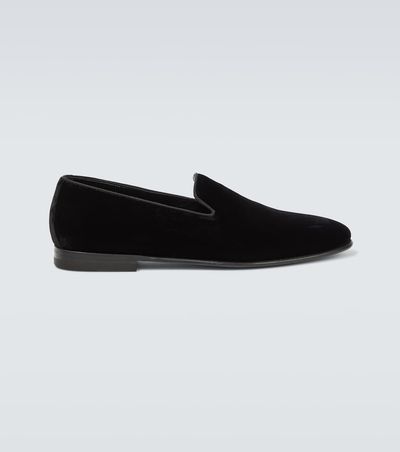 Manolo Blahnik Manolo Blahnik Mario velvet loafers