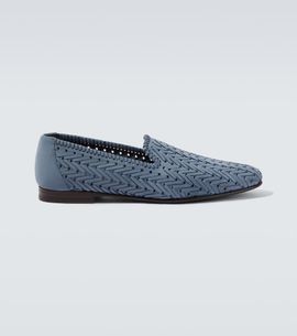 Manolo Blahnik Manolo Blahnik Mario woven leather loafers