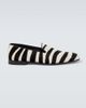 Manolo Blahnik Manolo Blahnik Mario zebra-print calf hair loafers - 1