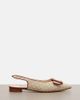 Manolo Blahnik Manolo Blahnik Maylura raffia-effect slingback flats - 5