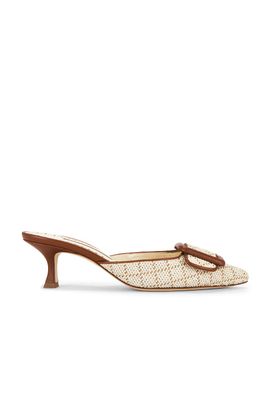 Manolo Blahnik Manolo Blahnik Maysalebi 50 Mule Heel