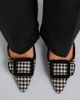 Manolo Blahnik Manolo Blahnik Maysalebi houndstooth suede-trimmed mules - 3
