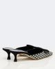 Manolo Blahnik Manolo Blahnik Maysalebi houndstooth suede-trimmed mules - 4