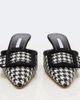 Manolo Blahnik Manolo Blahnik Maysalebi houndstooth suede-trimmed mules - 5