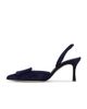 Manolo Blahnik Manolo Blahnik Maysli 70 Suede Slingback Pump - 5