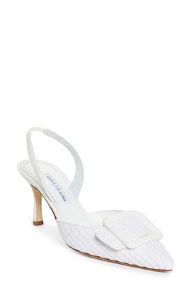 Manolo Blahnik Manolo Blahnik Maysli Buckle Slingback Pump (Nordstrom Exclusive)