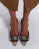 Manolo Blahnik Manolo Blahnik Mayslibi houndstooth slingback pumps - 2