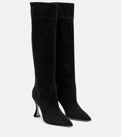 Manolo Blahnik Manolo Blahnik Miralone 90 suede knee-high boots