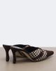 Manolo Blahnik Manolo Blahnik Mircamu houndstooth and suede mules - 4