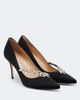 Manolo Blahnik Manolo Blahnik Nadira embellished satin pumps - 1