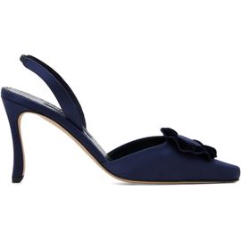 Manolo Blahnik Manolo Blahnik Navy Caulosli Heels