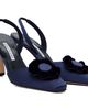 Manolo Blahnik Manolo Blahnik Navy Caulosli Heels - 4