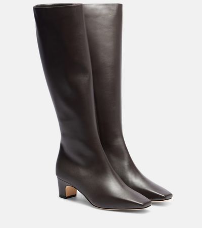 Manolo Blahnik Manolo Blahnik Ofara leather knee-high boots