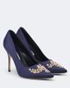 Manolo Blahnik Manolo Blahnik Pasadis embellished satin pumps - 1