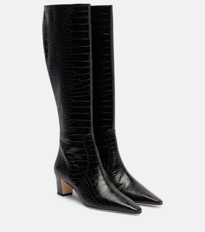 Manolo Blahnik Manolo Blahnik Penelope leather knee-high boots
