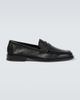 Manolo Blahnik Manolo Blahnik Perry leather penny loafers - 1