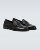 Manolo Blahnik Manolo Blahnik Perry leather penny loafers - 5