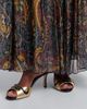 Manolo Blahnik Manolo Blahnik Pintonamu embroidered metallic leather mules - 2