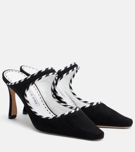 Manolo Blahnik Manolo Blahnik Pura suede mules