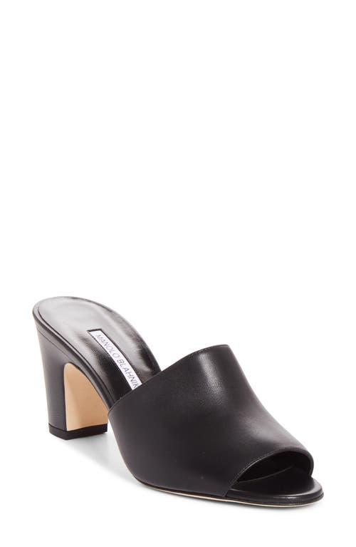 Manolo Blahnik Manolo Blahnik Rapallarbar Block Heel Slide Sandal