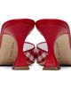 Manolo Blahnik Manolo Blahnik Red & White Jadara Heeled Sandals - 2