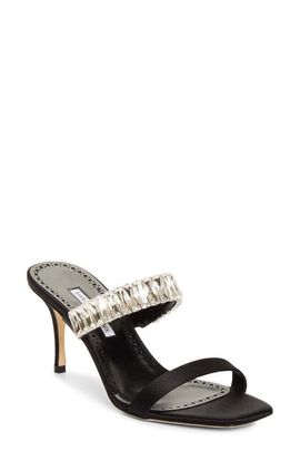 Manolo Blahnik Manolo Blahnik Sako Bay Crystal Embellished Sandal