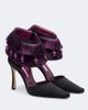 Manolo Blahnik Manolo Blahnik Sorolla embellished fringed satin pumps - 1