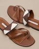 Manolo Blahnik Manolo Blahnik Susastra cotton-trimmed leather sandals - 6