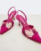 Manolo Blahnik Manolo Blahnik Svemuta floral-appliquÃ© slingback pumps - 6