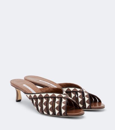 Manolo Blahnik Manolo Blahnik Trofesamu knitted mules