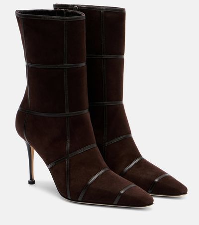 Manolo Blahnik Manolo Blahnik Trulona 90 suede ankle boots