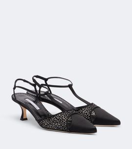 Manolo Blahnik Manolo Blahnik Turgimodla satin slingback pumps