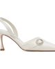 Manolo Blahnik Manolo Blahnik White Zutoslipla Heels - 1