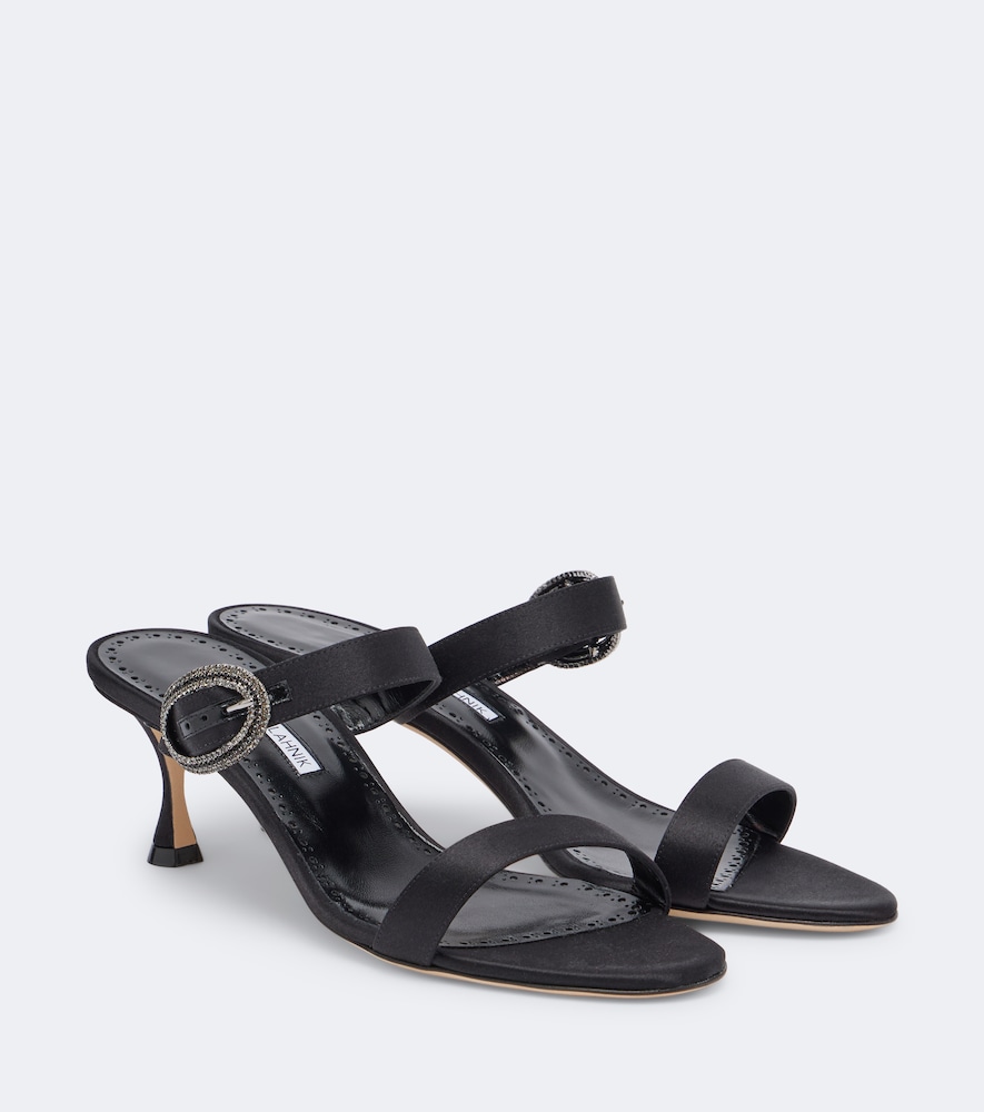 Manolo Blahnik - Black Moiramu Heeled Sandals