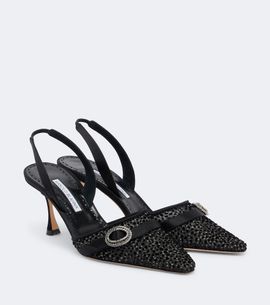 Manolo Blahnik Manolo Blahnik Zutosli embellished slingback pumps