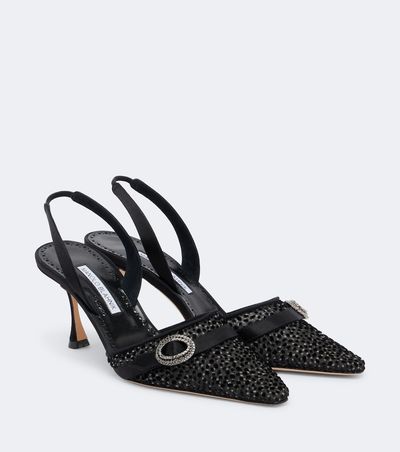 Manolo Blahnik Manolo Blahnik Zutosli embellished slingback pumps
