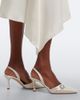 Manolo Blahnik Manolo Blahnik Zutoslipla embellished satin slingback pumps - 3