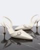 Manolo Blahnik Manolo Blahnik Zutoslipla embellished satin slingback pumps - 5