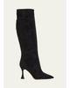 Manolo Blahnik Miralonepla Suede Knee Boots - 1