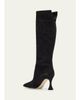 Manolo Blahnik Miralonepla Suede Knee Boots - 2