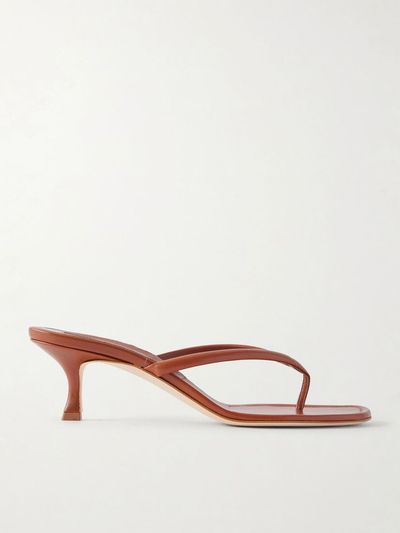 MANOLO BLAHNIK Paterno 50 leather thong sandals