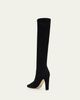 Manolo Blahnik Pavisco Suede Knee-High Boots - 2