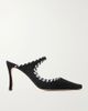 MANOLO BLAHNIK Pura 90 suede mules - 1